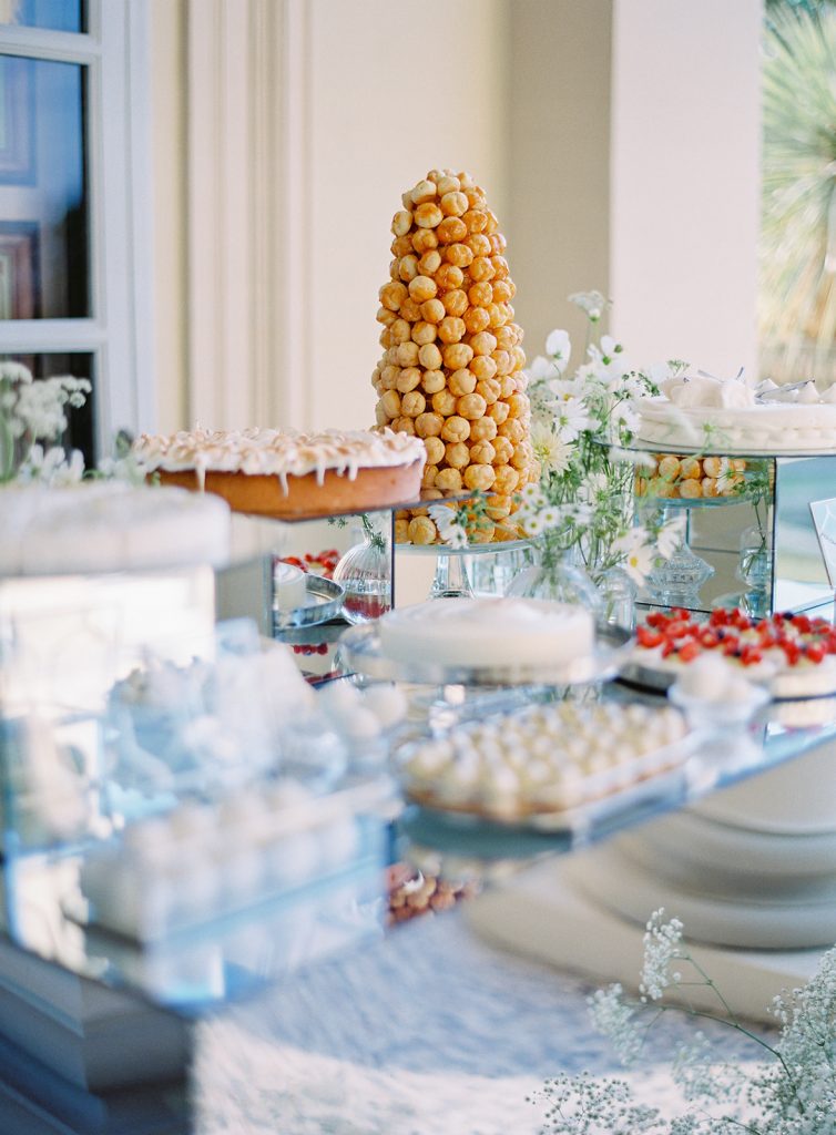 Dessert table at Italy destination wedding photographed by wedding photographers in Charleston Amy Mulder Photography.