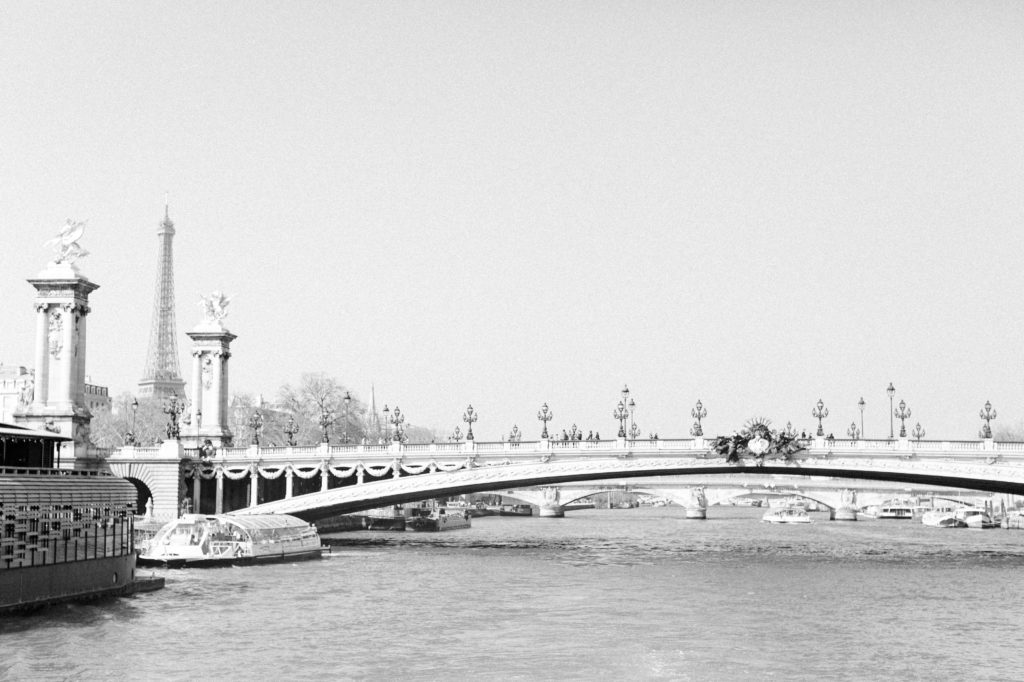 Bridge of Paris in Black and white