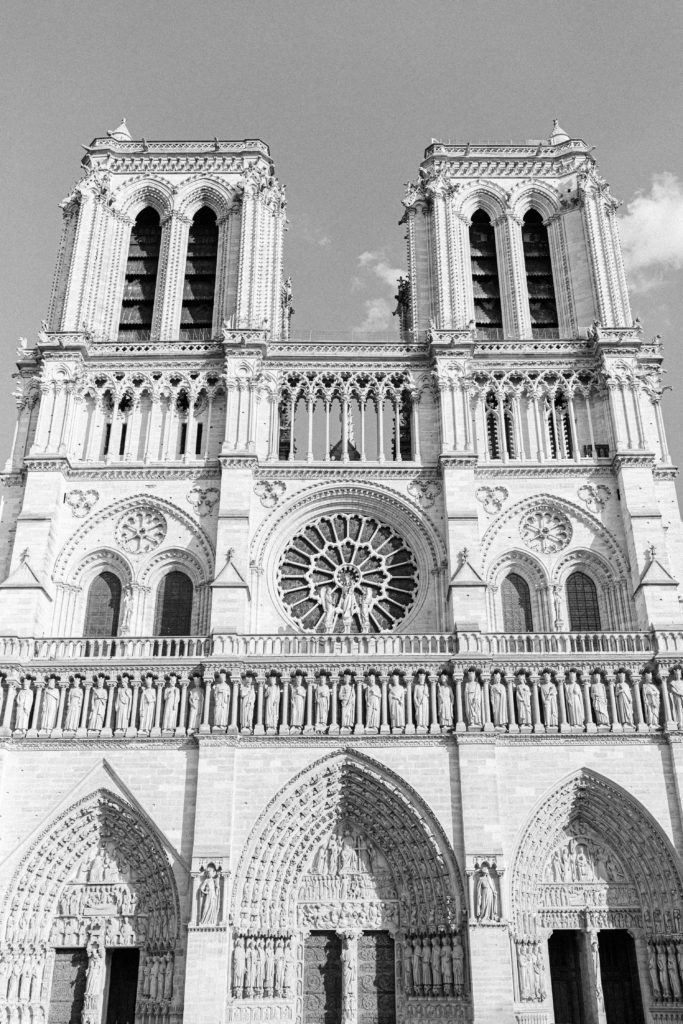 Notre Dame in Paris Photographed by Wedding photographers in France, Amy Mulder Photography