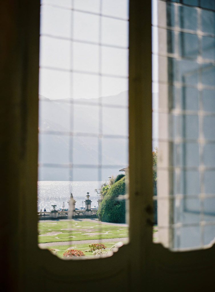 Villa Sola Cabiati on Lake Como in Italy photographed on film by Lake Como wedding photographer.