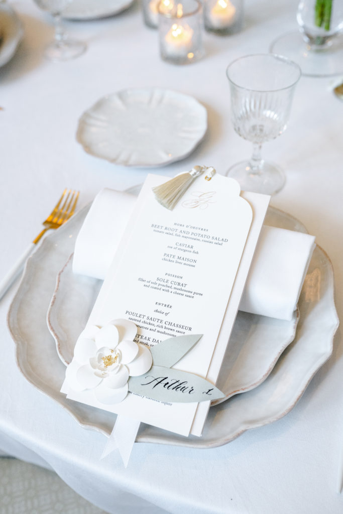 Ritz Paris wedding reception inspired by Coco Chanel