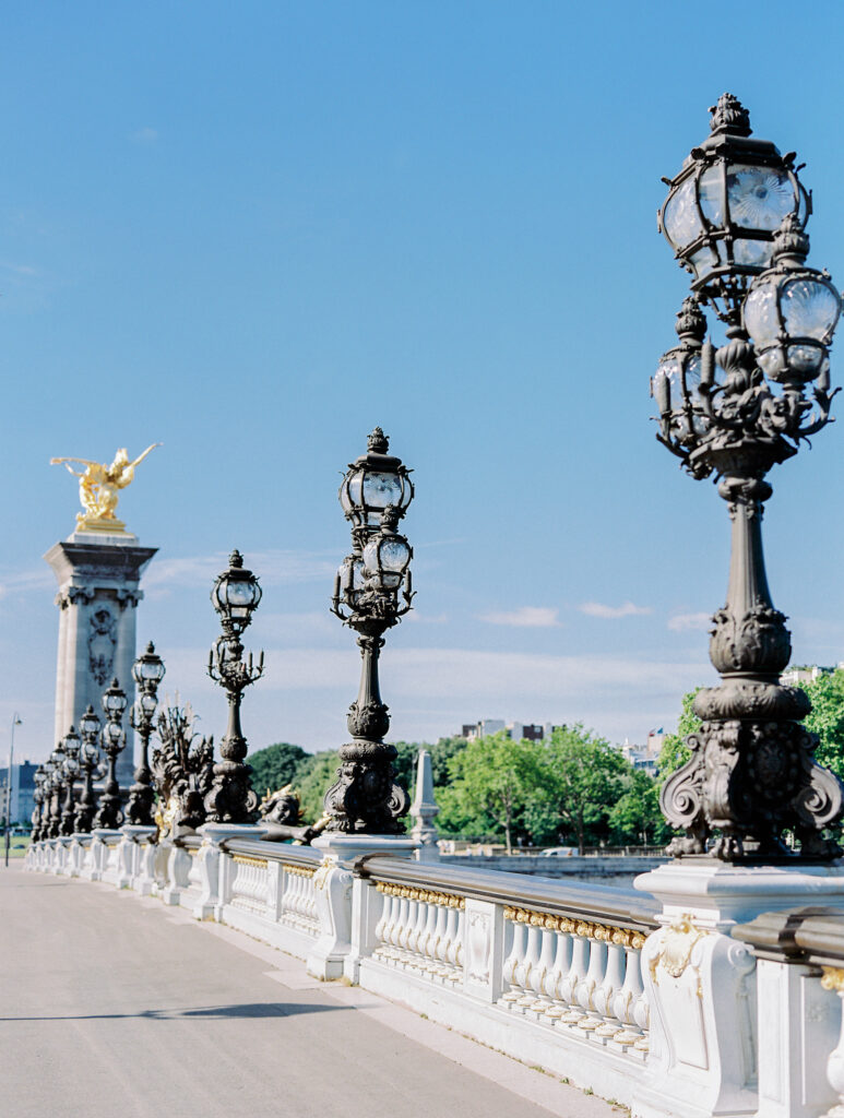 Alexander III bridge in Paris France