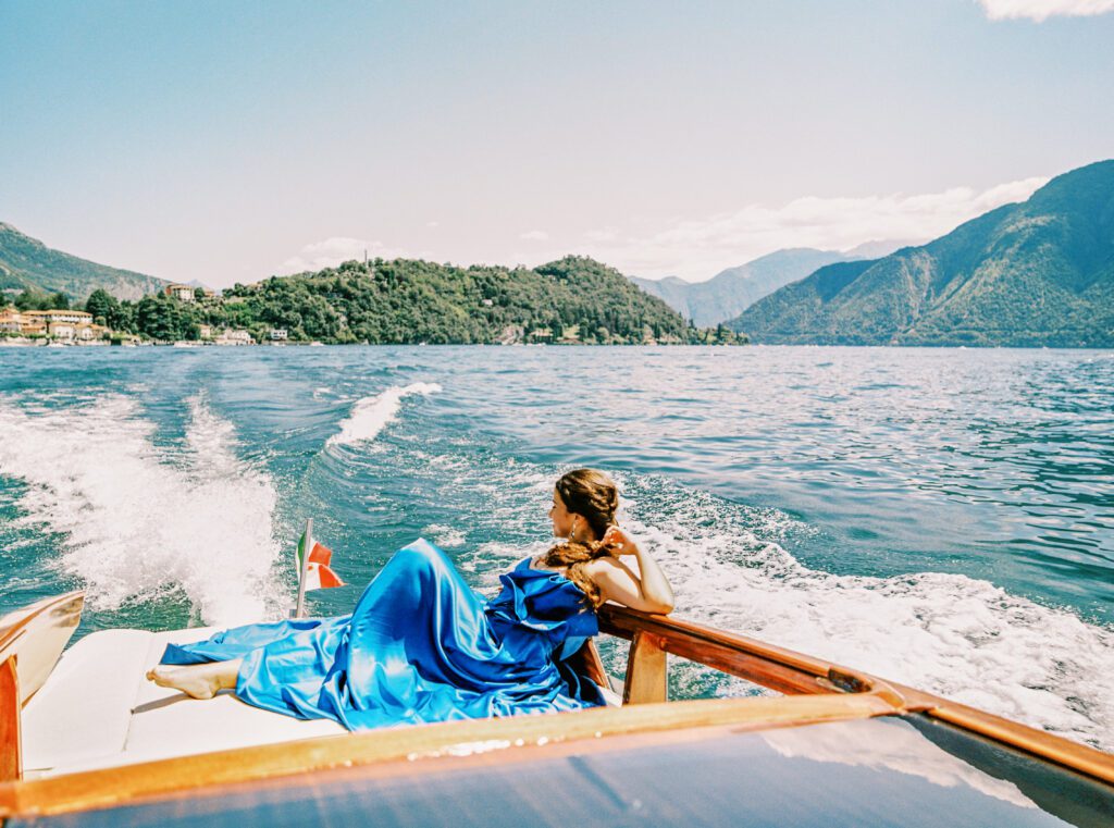 Quinceañera on Lake Como in Italy photographed by Lake Como photographer