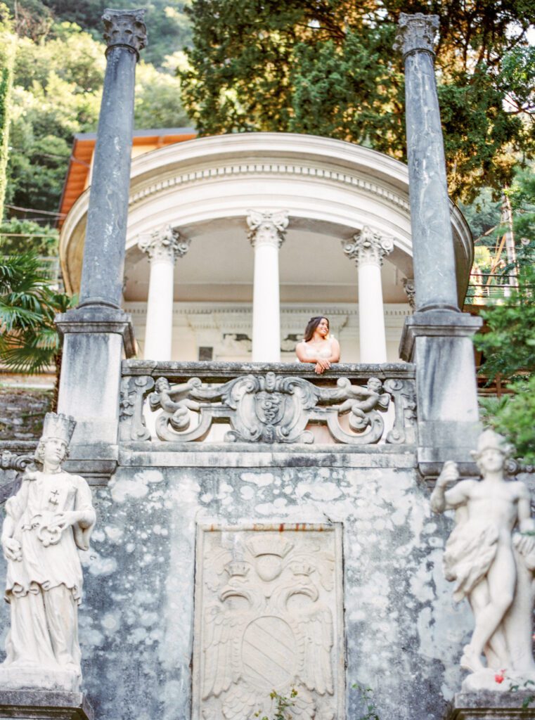Quinceañera at Villa Monastero on Lake Como in Italy photographed by Lake Como photographer