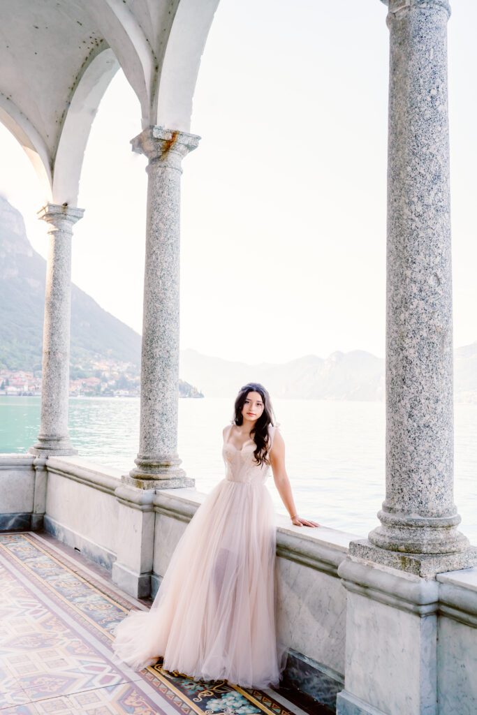 Quinceañera at Villa Monastero on Lake Como in Italy photographed by Lake Como photographer