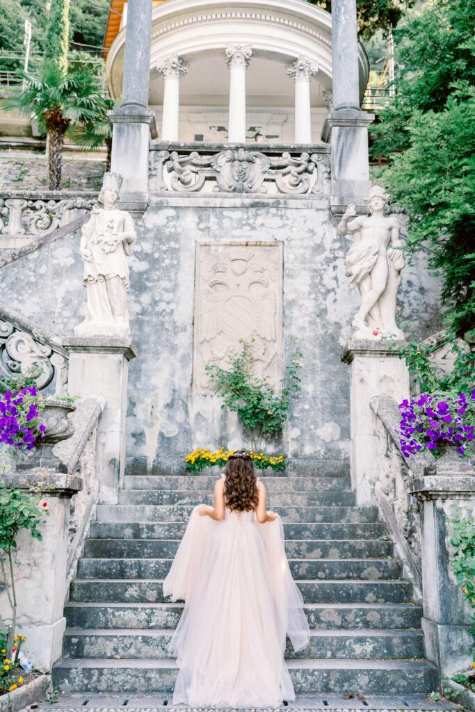 Quinceañera at Villa Monastero on Lake Como in Italy photographed by Lake Como photographer