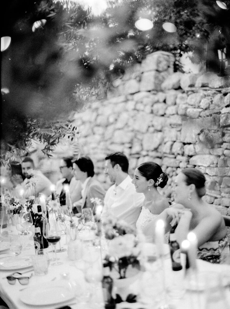 Tuscany Wedding reception in the olive grove at Villa Montanare near Cortona, Italy photographed by Italy wedding photographer 