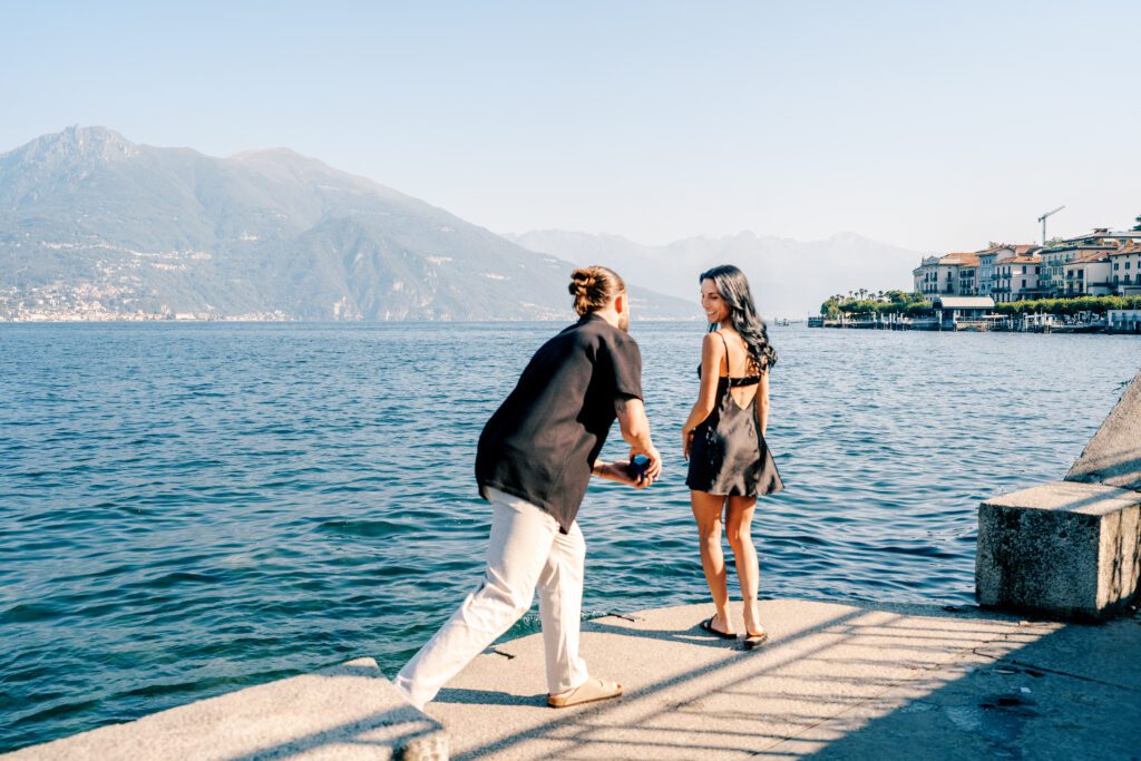 Lake Como wedding proposal 