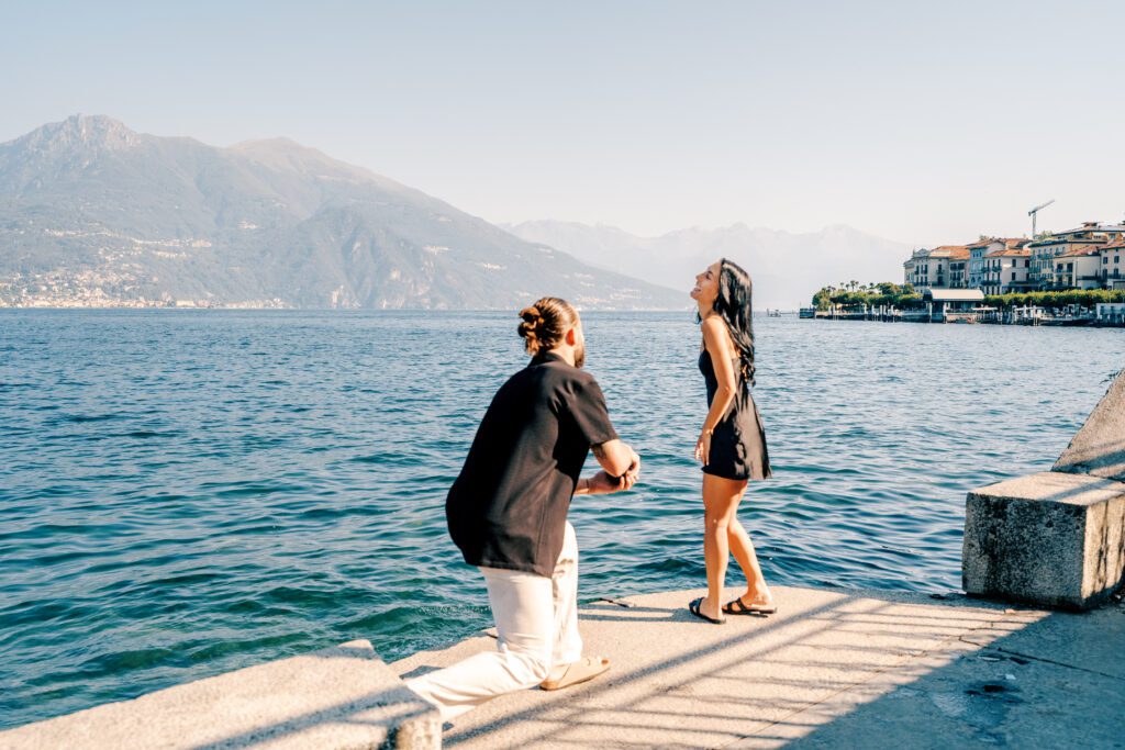 Lake Como wedding proposal