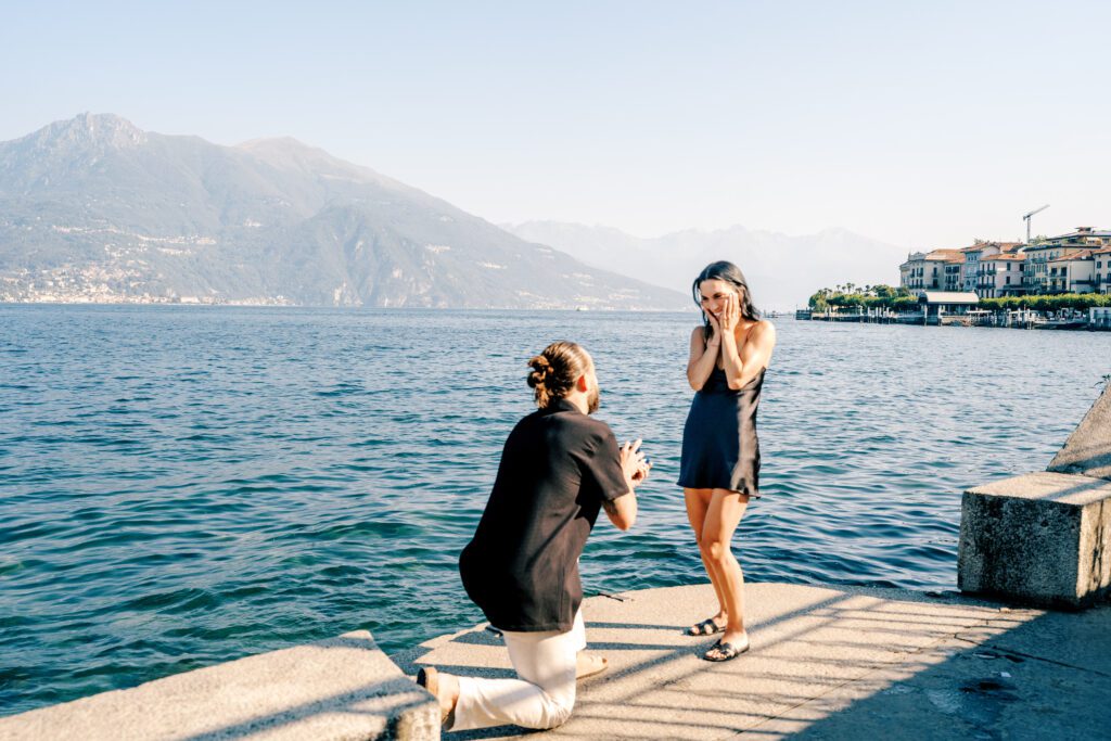 Lake Como wedding proposal