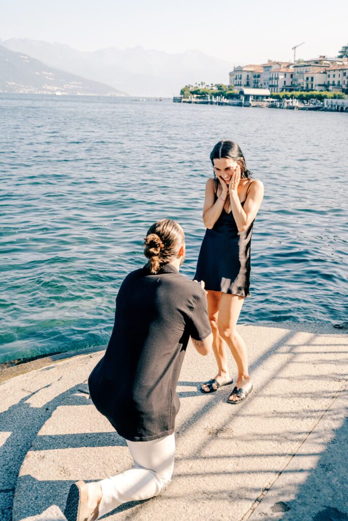 Lake Como wedding proposal