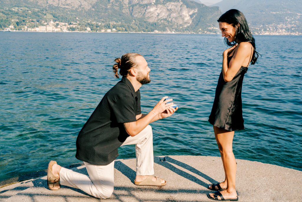 Lake Como wedding proposal