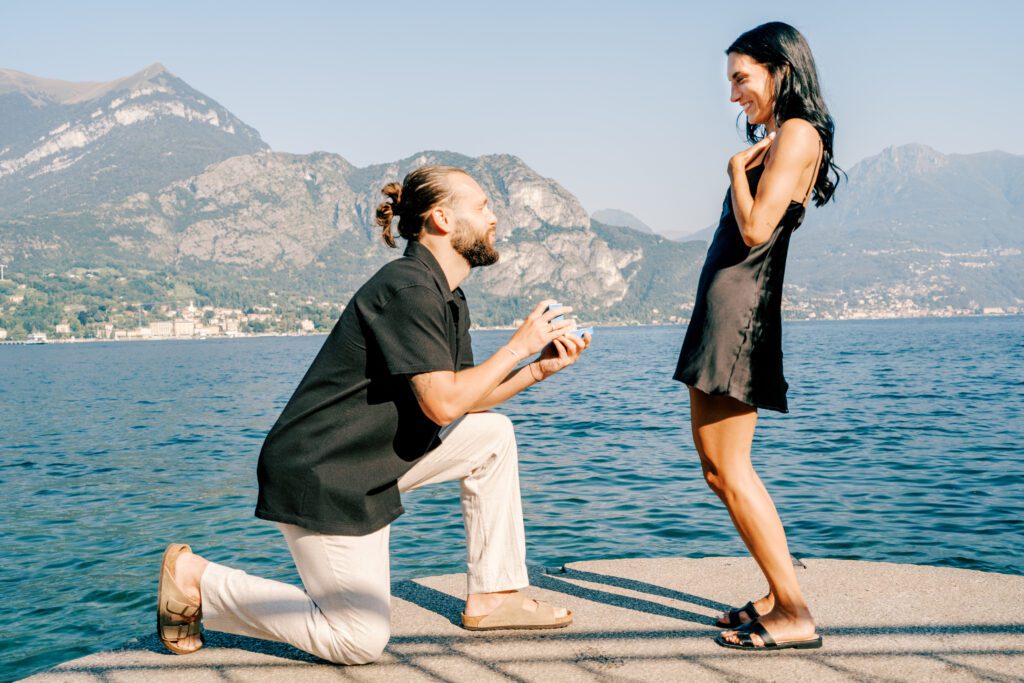 Lake Como wedding proposal