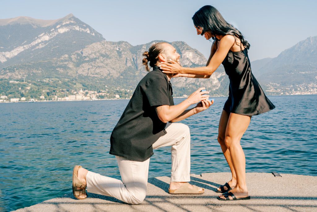 Lake Como wedding proposal