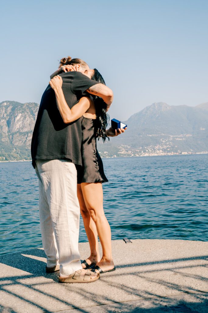 Lake Como wedding proposal