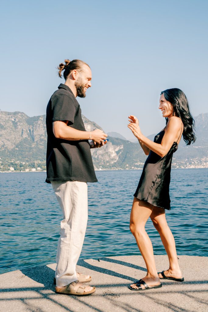 Lake Como wedding proposal