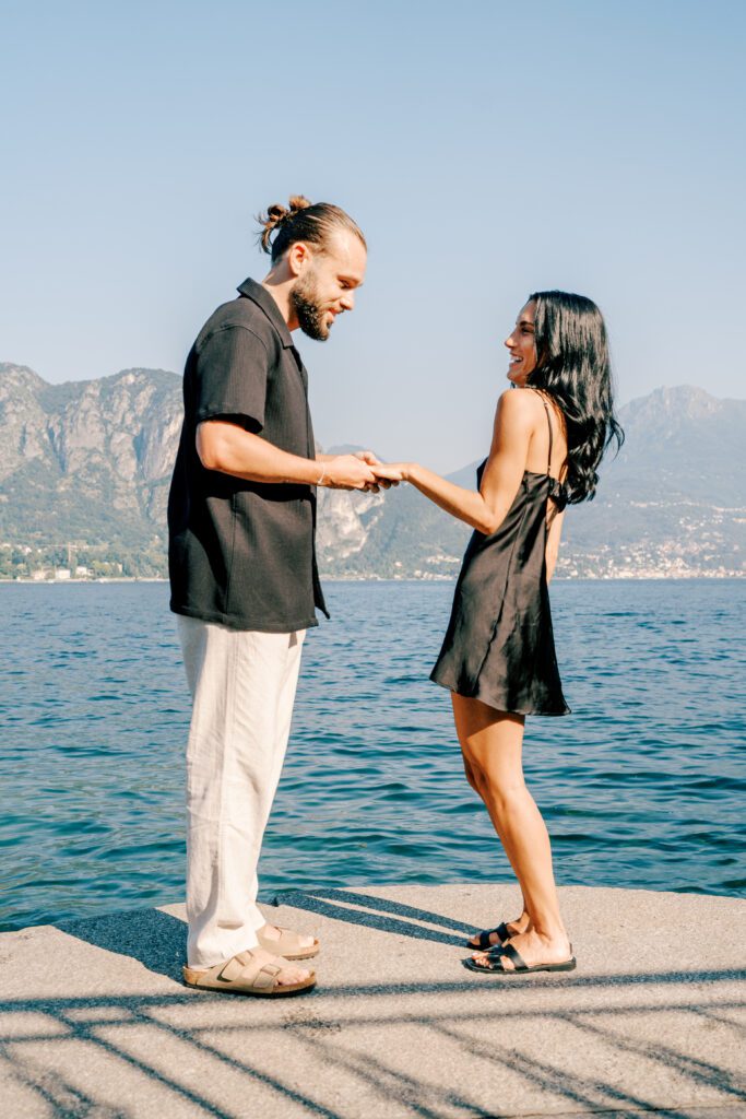 Lake Como wedding proposal