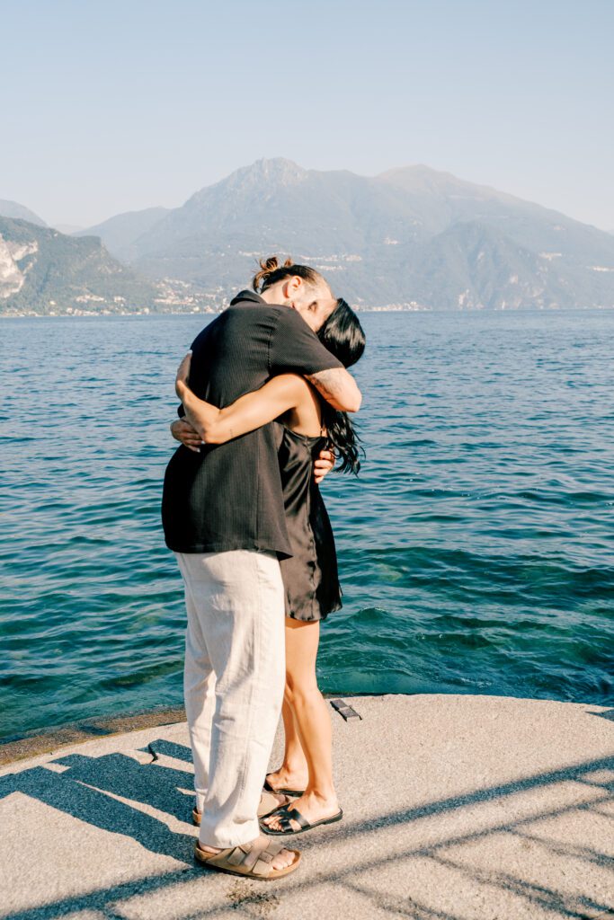 Lake Como wedding proposal