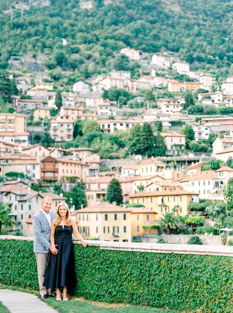 Lake Como engagement session at Passalacqua photographed by Lake Como photographer