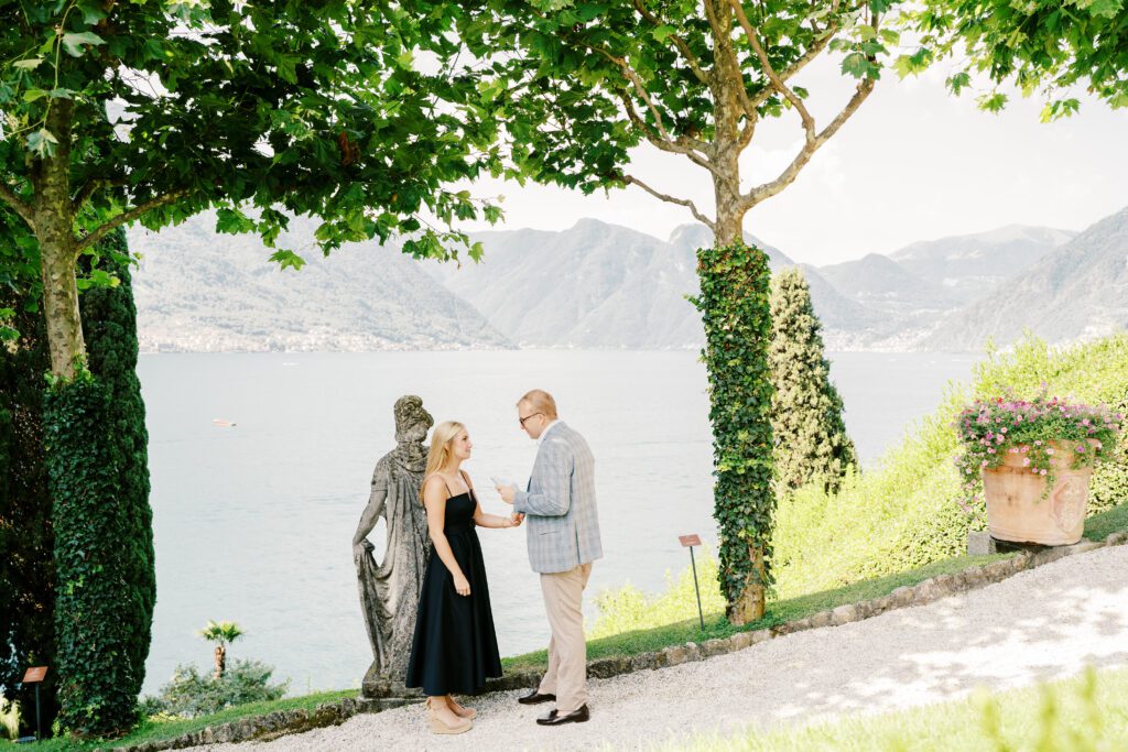 Lake Como Proposal at Villa Balbianello photographed by Lake Como photographer