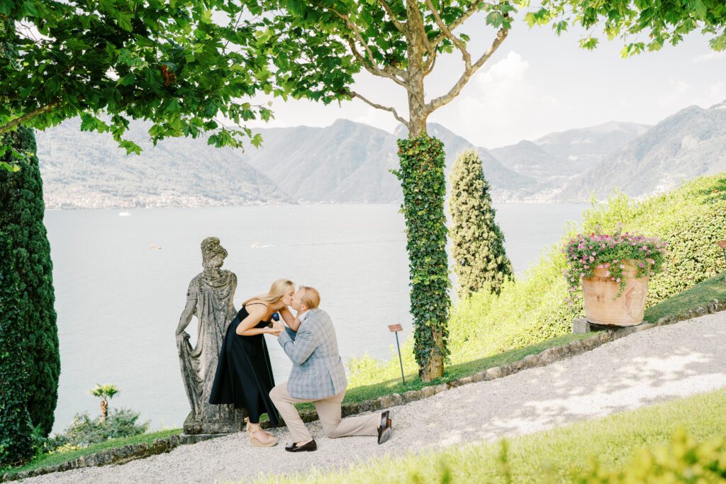 Lake Como Proposal at Villa Balbianello photographed by Lake Como photographer