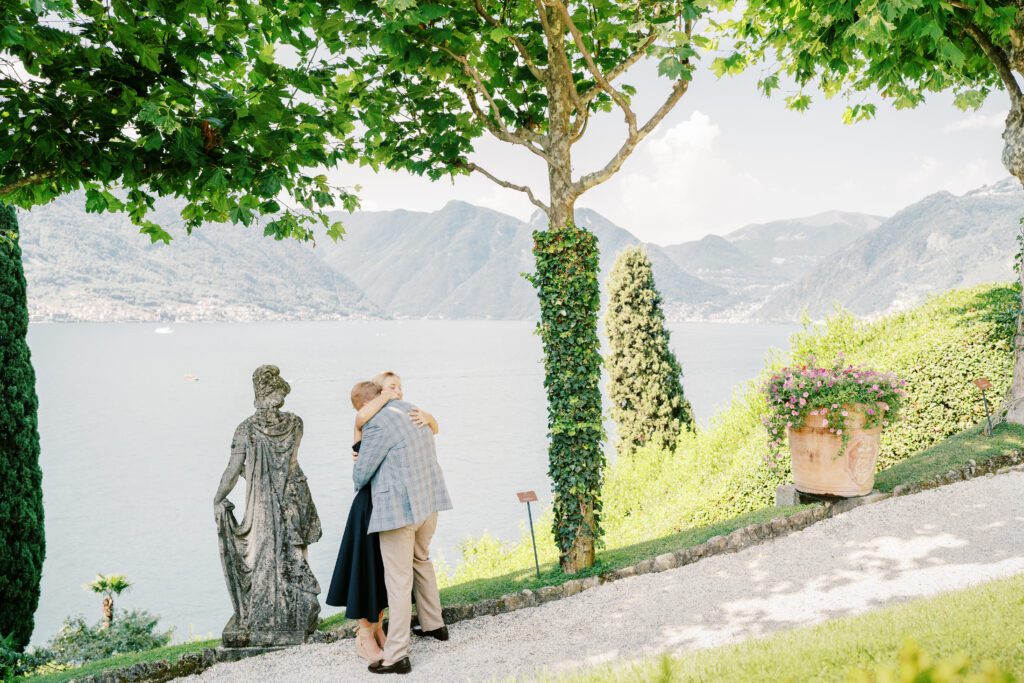 Lake Como Proposal at Villa Balbianello photographed by Lake Como photographer