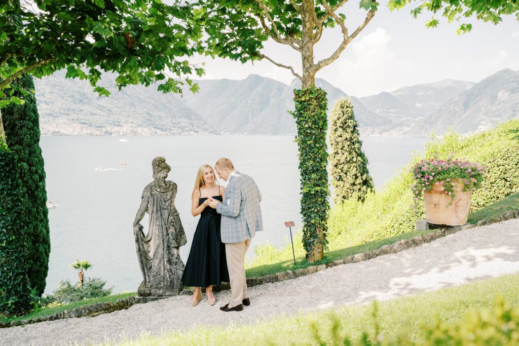 Lake Como Proposal at Villa Balbianello photographed by Lake Como photographer