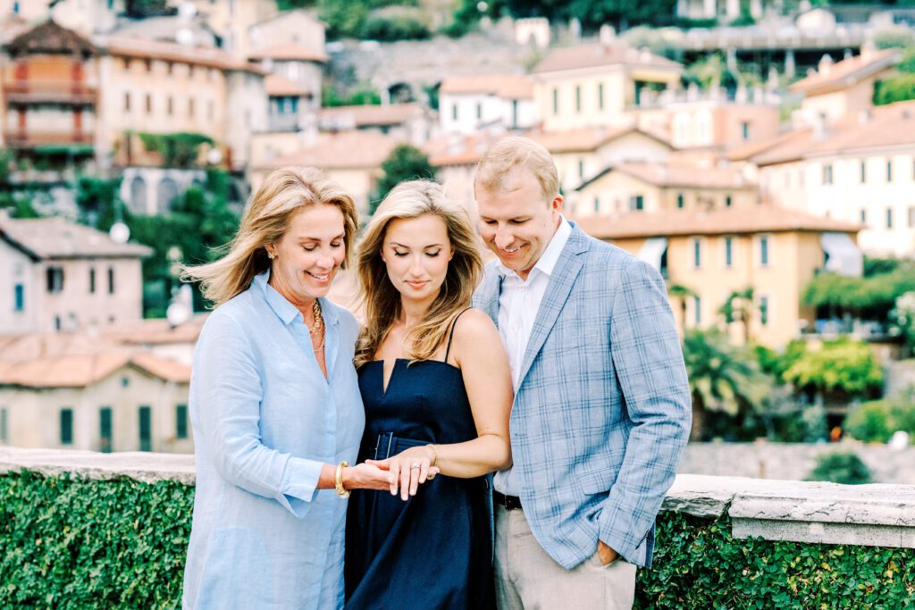 Lake Como engagement session at Passalacqua photographed by Lake Como photographer