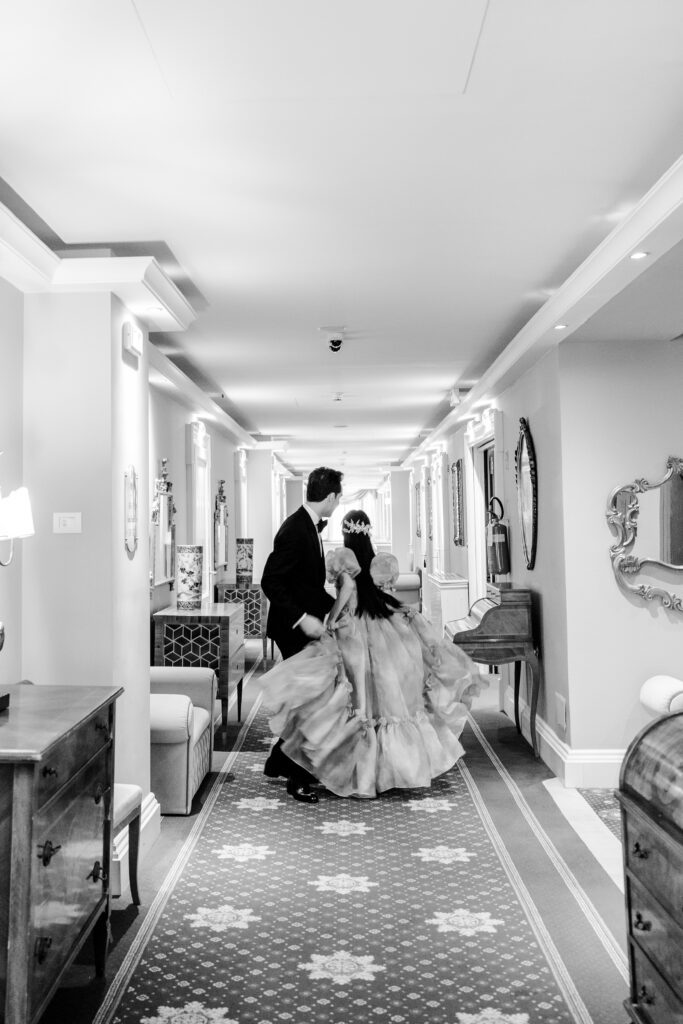 Barbie fashion inspired Lake Como engagement session at Grand Hotel Tremezzo photographed by Lake Como photographer