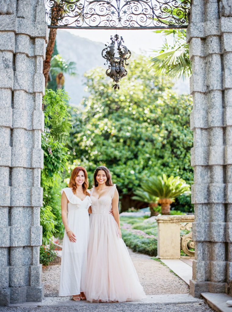Quinceañera family photos on Lake Como in Italy photographed by Lake Como photographer